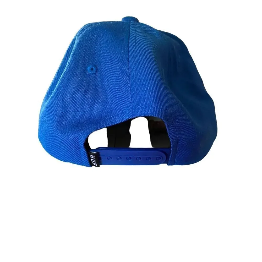 Huf NWT men’s box logo, royal blue snapback hat/cap
